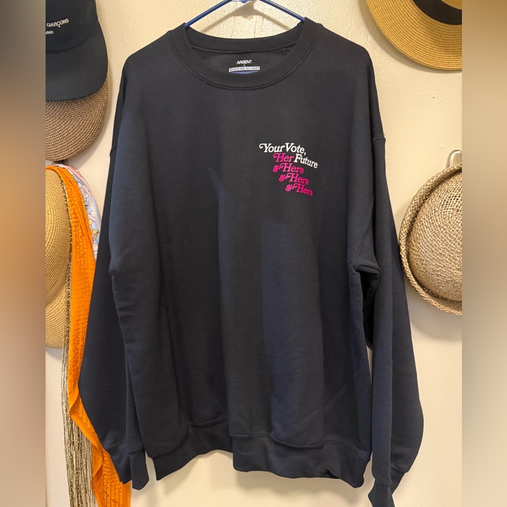 Argent x When We All Vote Sweatshirt NWOT
